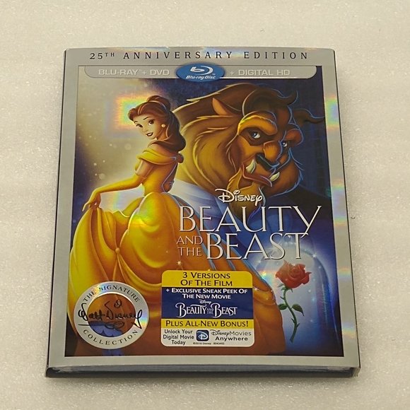 Beauty & the Beast 25th Anniversary Edition BLU-RAY DVD DIGITAL HD - SEALED - Picture 4 of 8